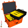 1637 AIR Koffer, PNP Schnallen, Mit Einteiler, Orange