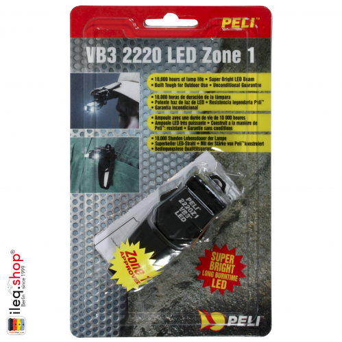 2220Z1 Versabrite III LED, ATEX Zone 1, Schwarz