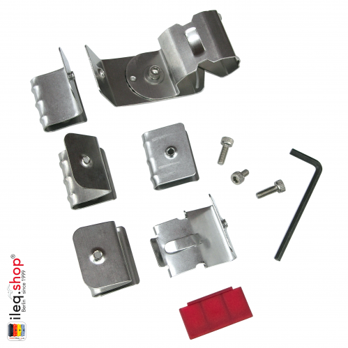 0760 Lampen Helmhalter Kit (Stainless Steel)