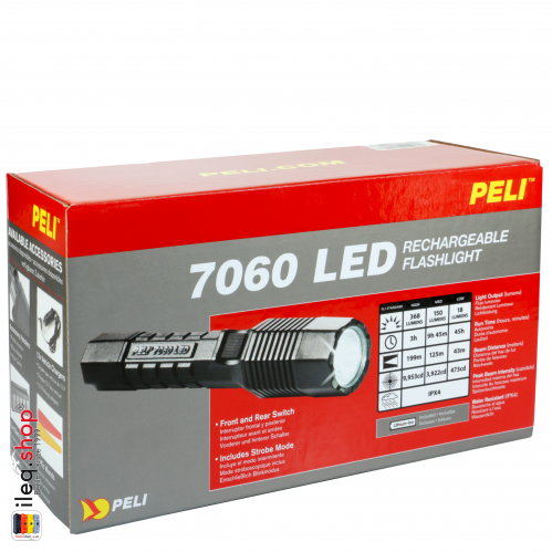 7060 LED Taschenlampe 3. Gen., Schwarz